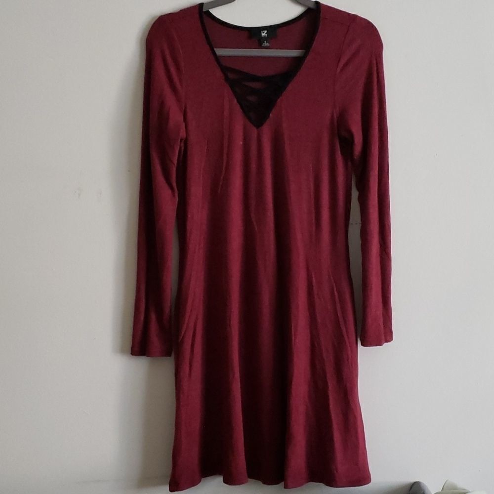 Iz Byer burgundy Dress